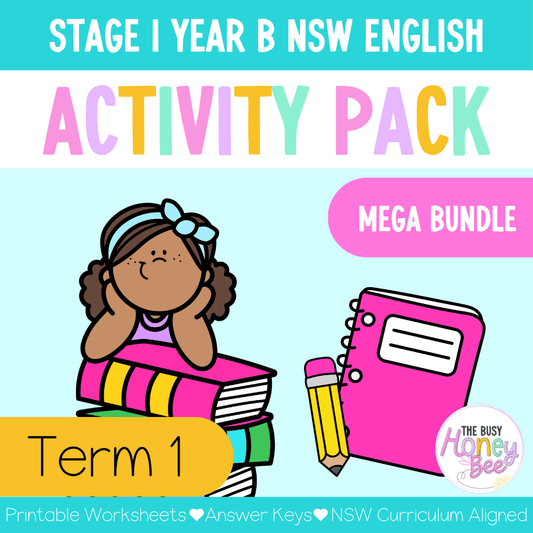 Stage 1 Year B Term 1 English Activity Packs Mega Bundle -