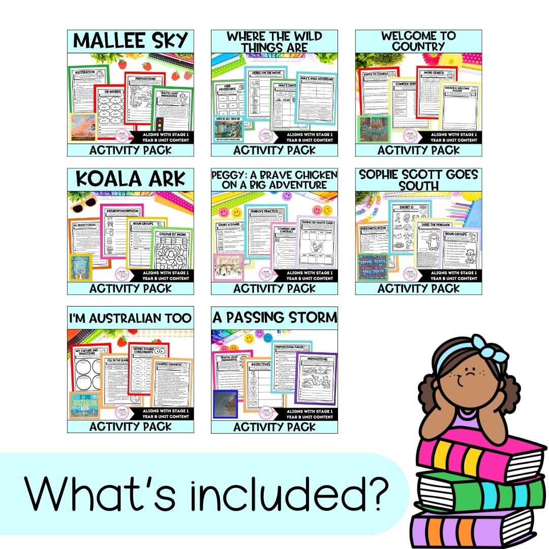 Stage 1 Year B Term 1 English Activity Packs Mega Bundle -