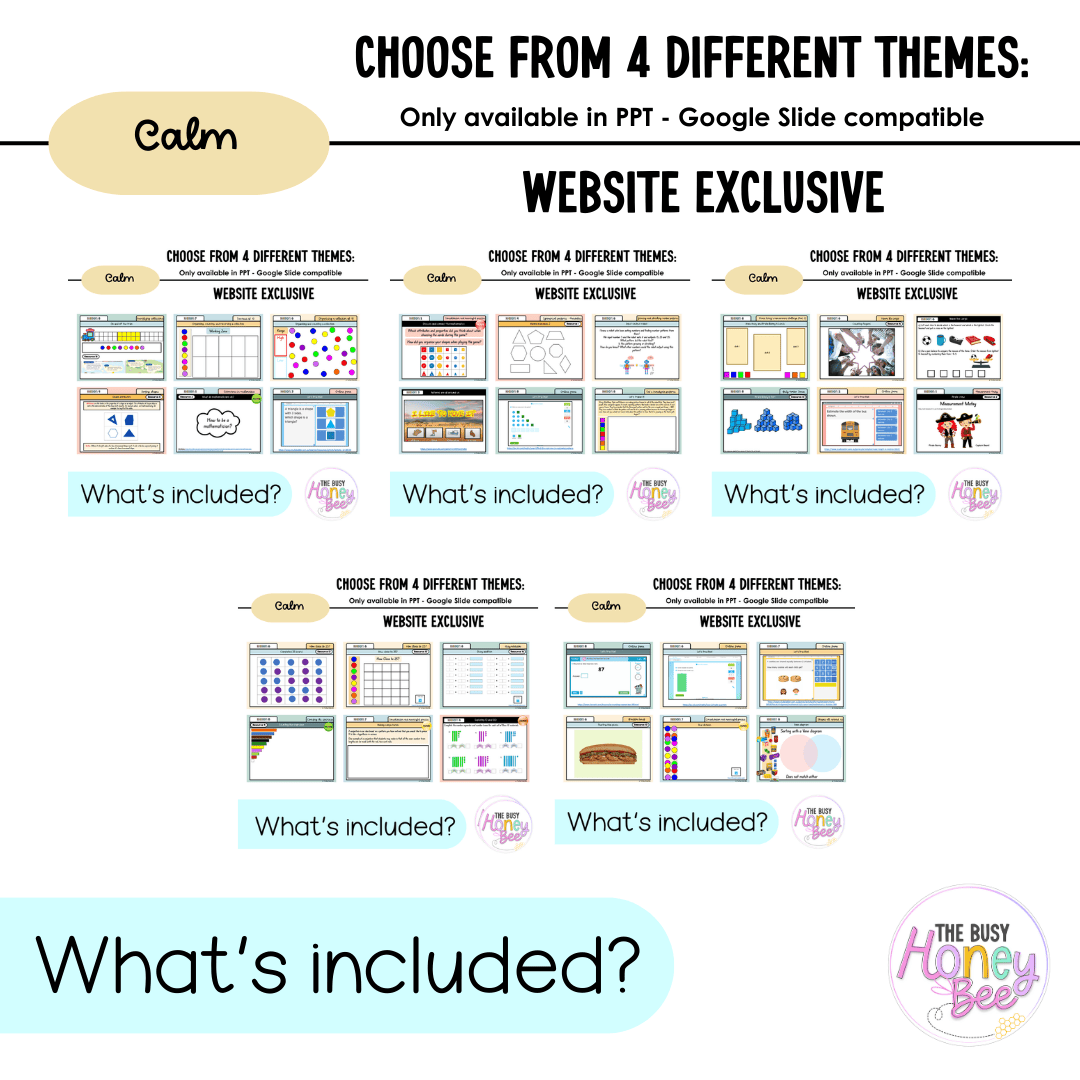 Stage 1 Year B Term 1 Maths Teaching Slides Mega Bundle 2022 - Teaching Slides