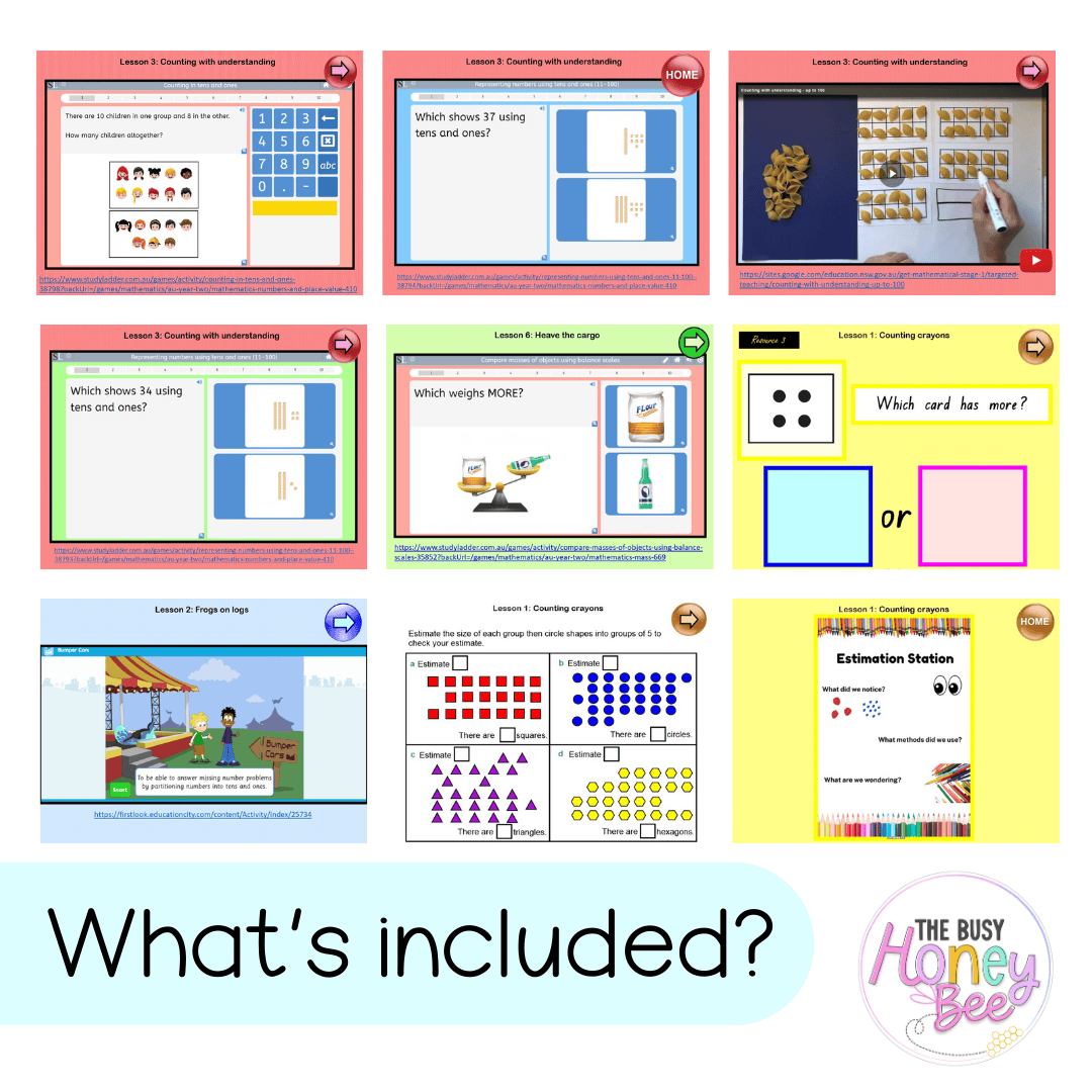 Stage 1 Year B Term 1 Maths Teaching Slides Mega Bundle 2022 - Teaching Slides