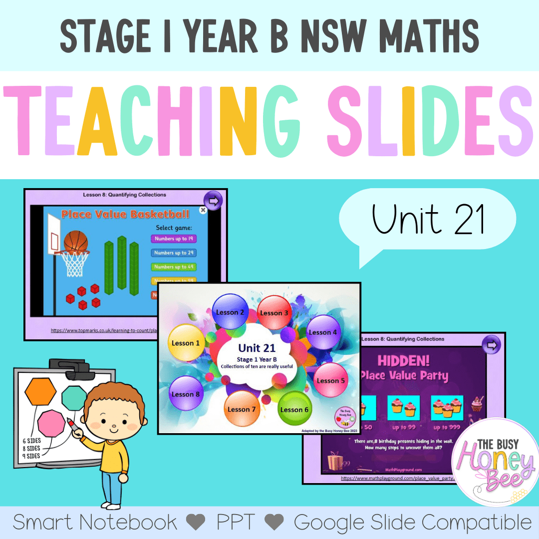 Stage 1 Year B Term 1 Maths Teaching Slides Mega Bundle - Teaching Slides