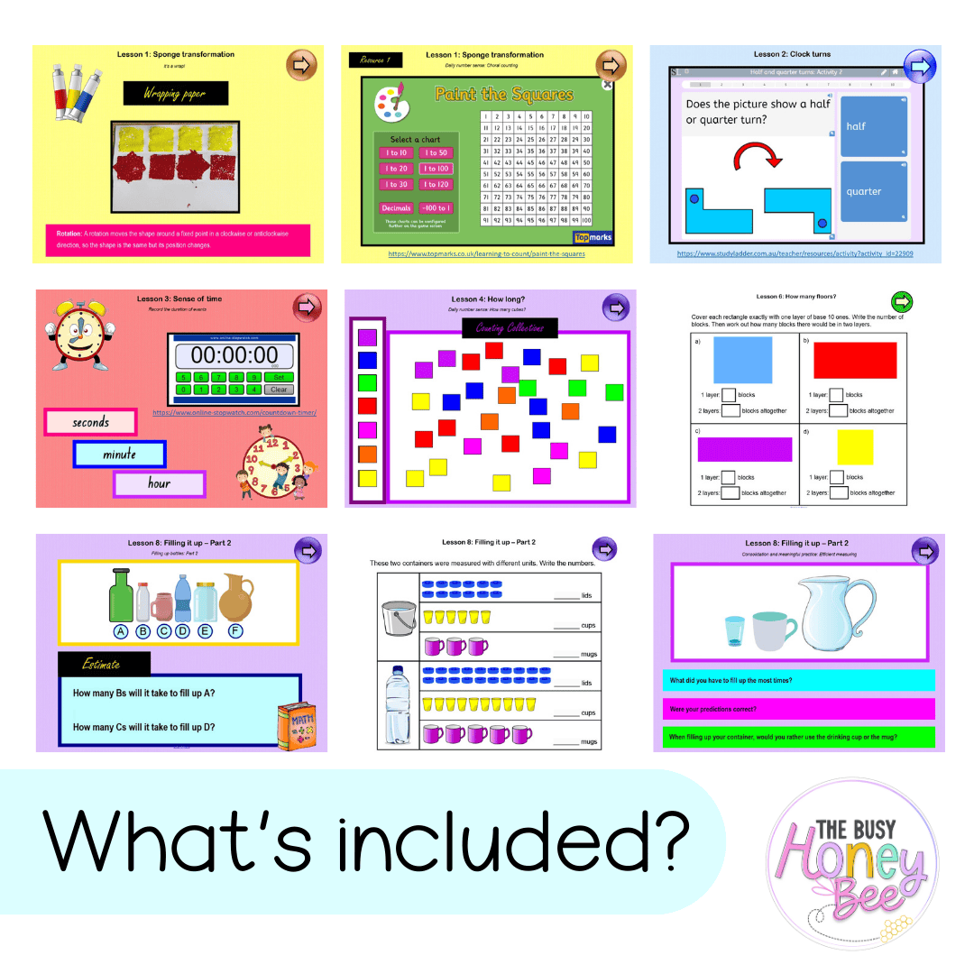Stage 1 Year B Term 2 Maths Teaching Slides Mega Bundle 2022 - Teaching Slides