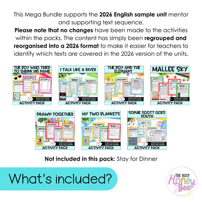 Stage 1 Year B Term 2 NSW English Activity Packs Mega Bundle 2026 - Activity Pack