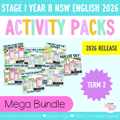 Stage 1 Year B Term 2 NSW English Activity Packs Mega Bundle 2026 - Activity Pack