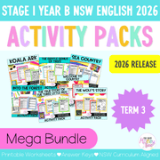 Stage 1 Year B Term 3 NSW English Activity Packs Mega Bundle 2026 - Activity Pack