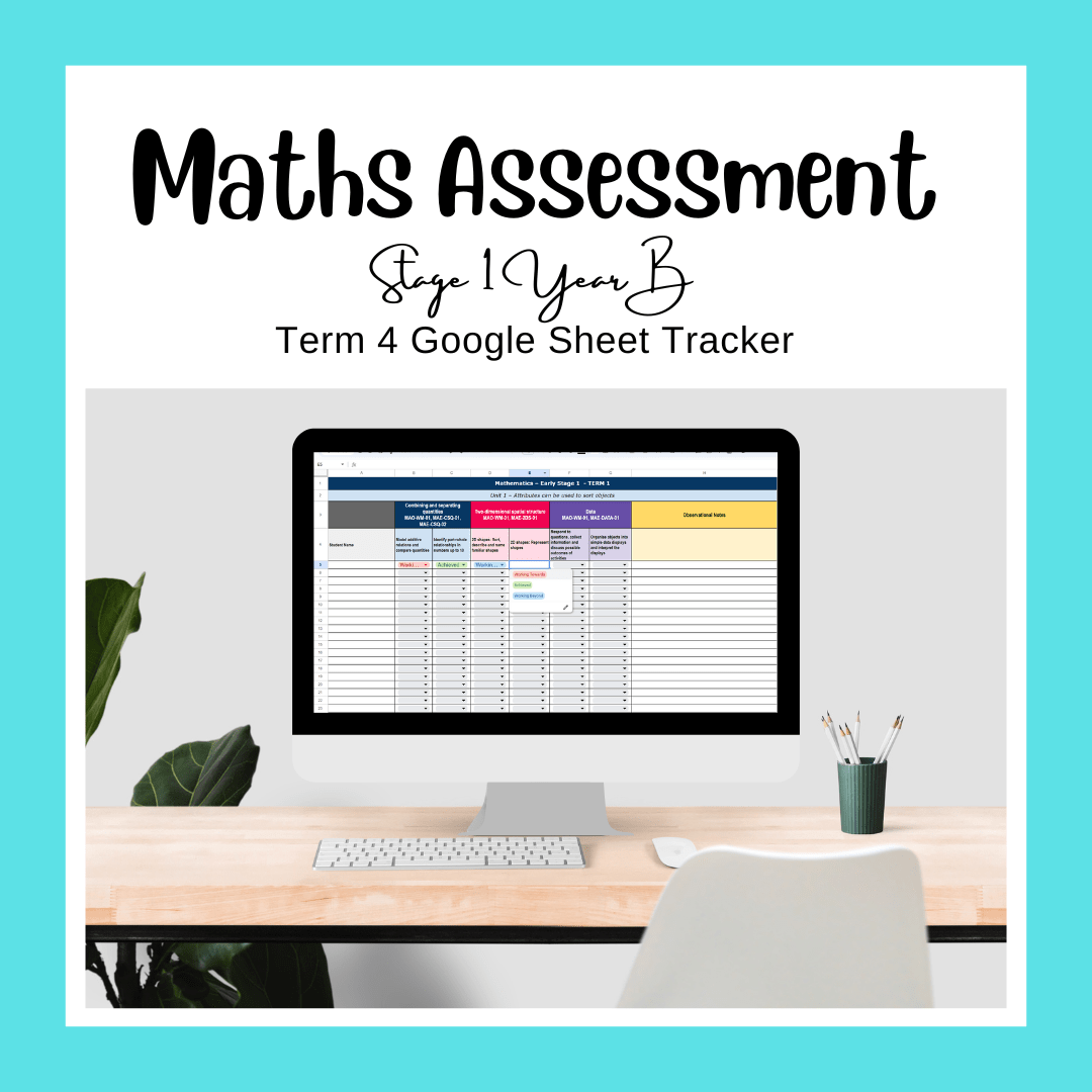 Stage 1 Year B Term 4 Differentiated Maths Assessment Bundle - Assessment