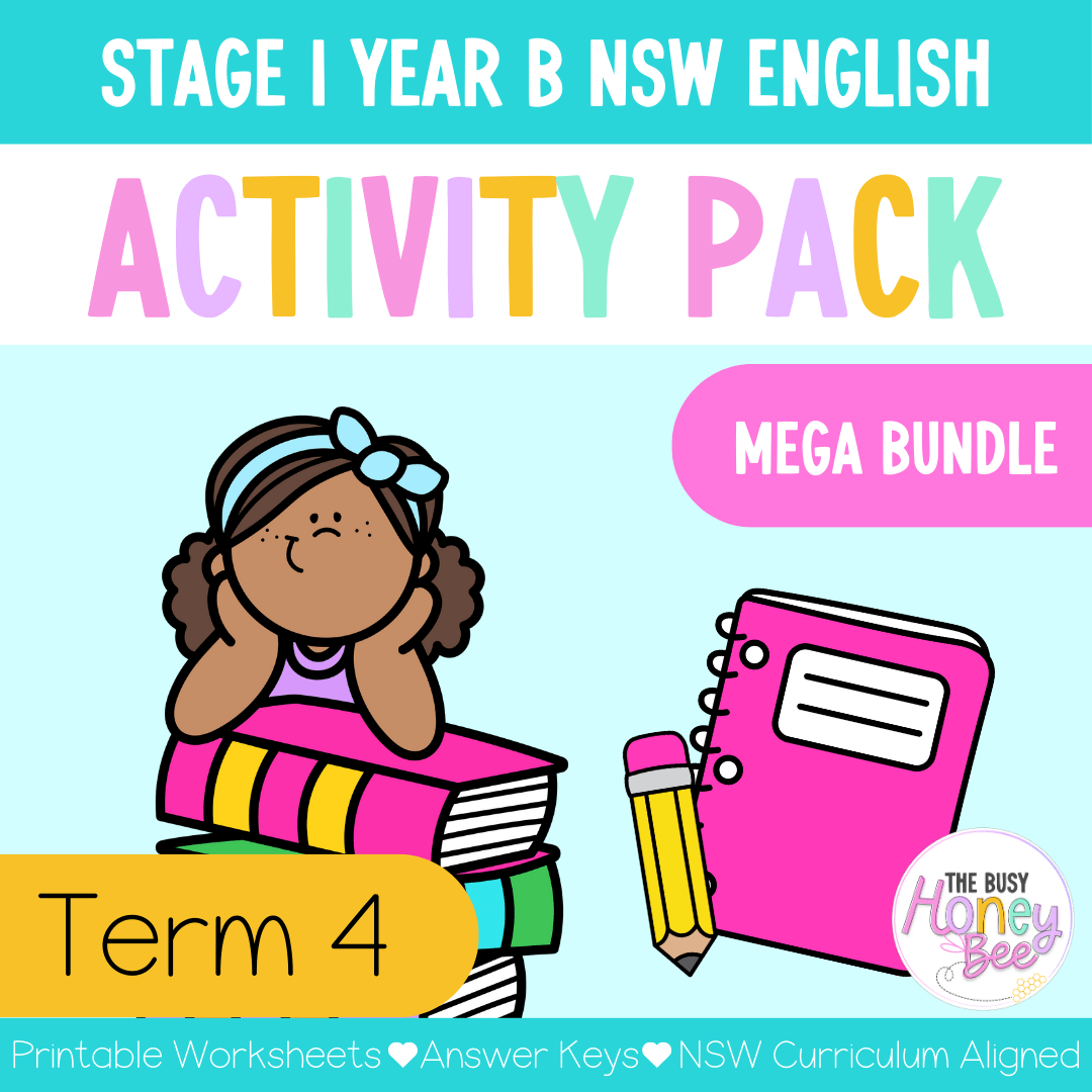 Stage 1 Year B Term 4 English Activity Packs Mega Bundle - Teaching Slides
