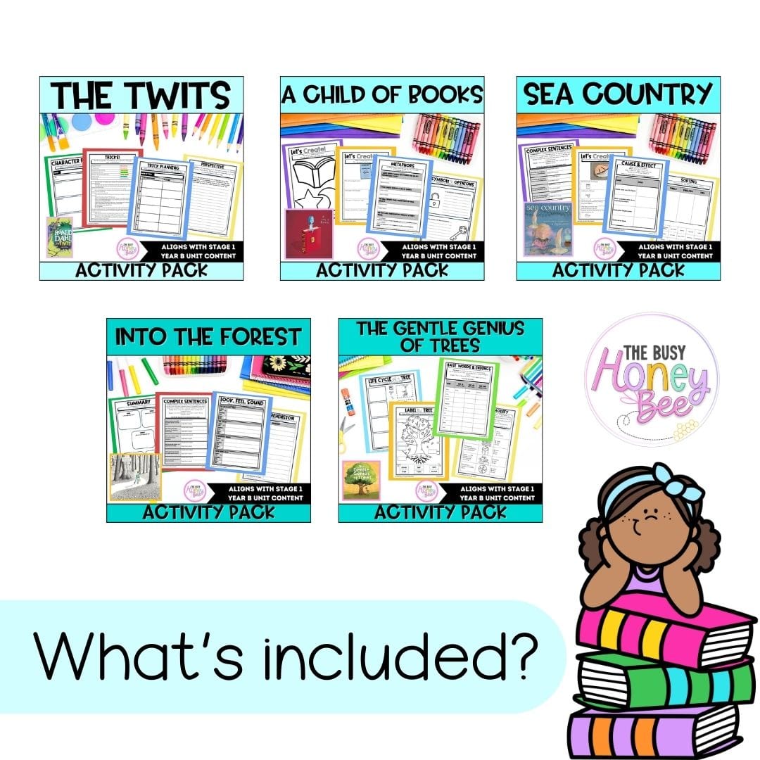 Stage 1 Year B Term 4 English Activity Packs Mega Bundle - Teaching Slides