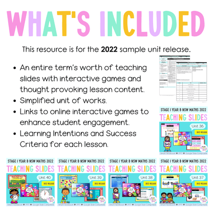 Stage 1 Year B Term 4 Maths Teaching Slides Mega Bundle 2022 - Teaching Slides