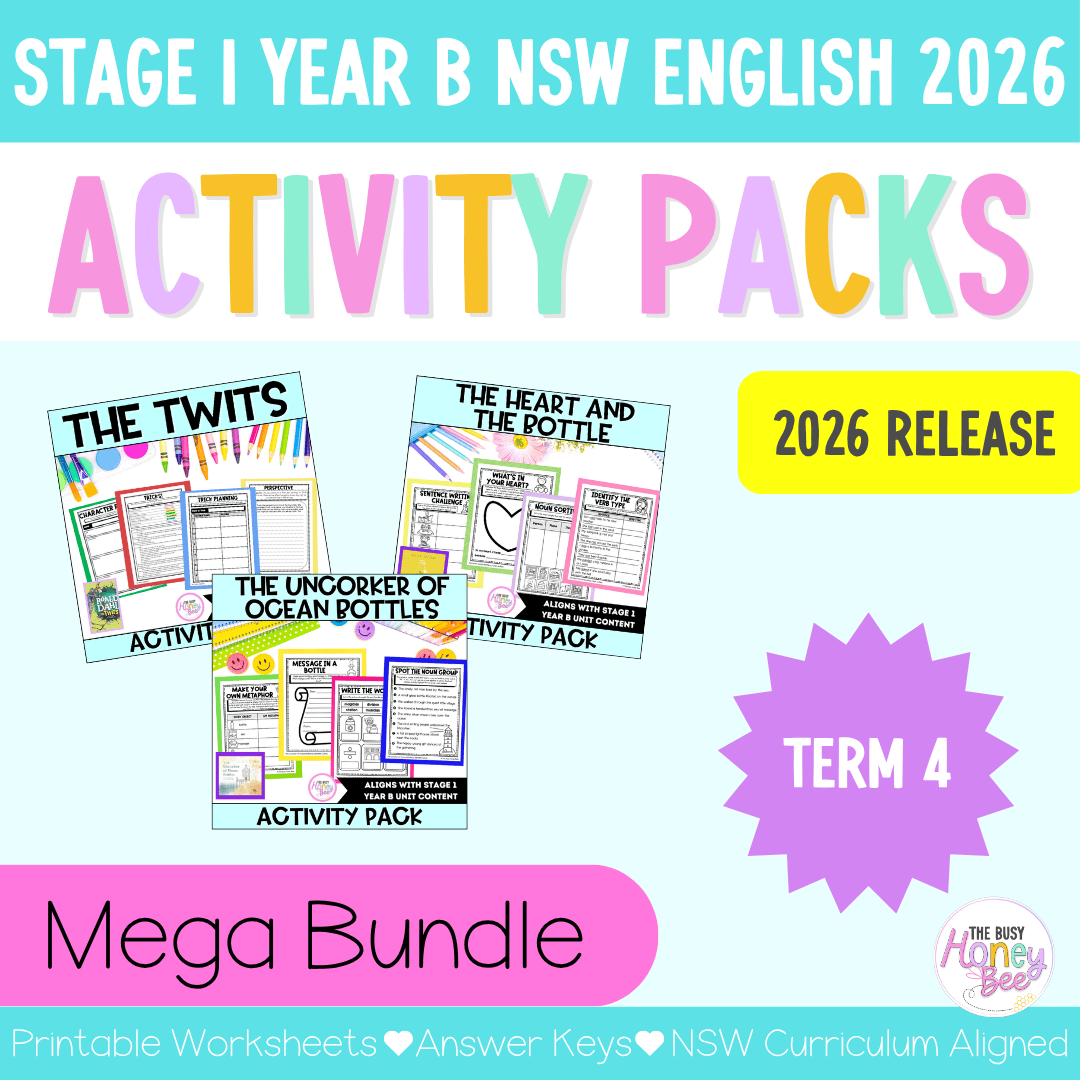 Stage 1 Year B Term 4 NSW English Activity Packs Mega Bundle 2026 - Activity Pack
