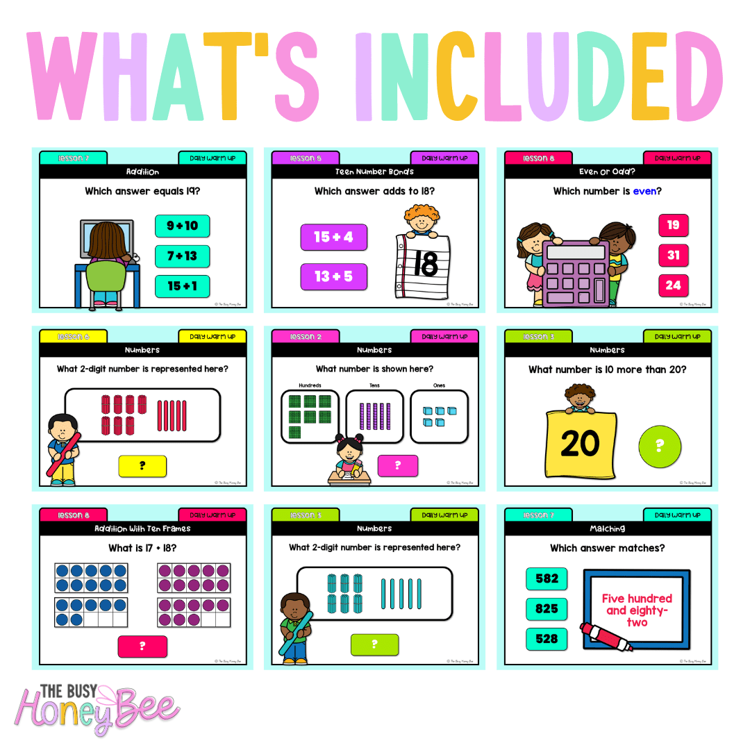 Stage 1 Year B Ultimate Australian | NSW Maths Daily Review | Warm-Up Mega Bundle - Warm Up | Revision