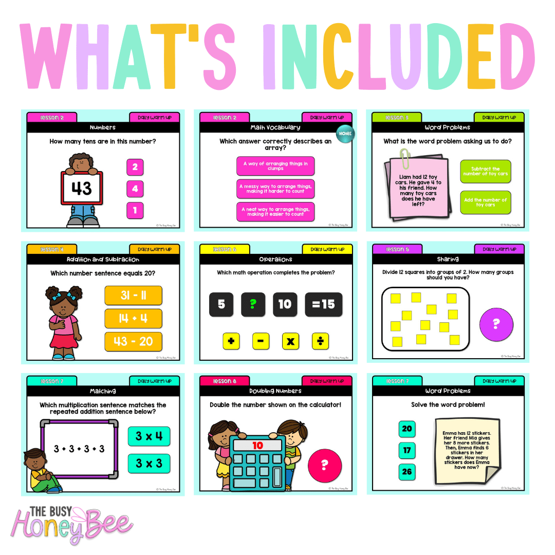 Stage 1 Year B Ultimate Australian | NSW Maths Daily Review | Warm-Up Mega Bundle - Warm Up | Revision