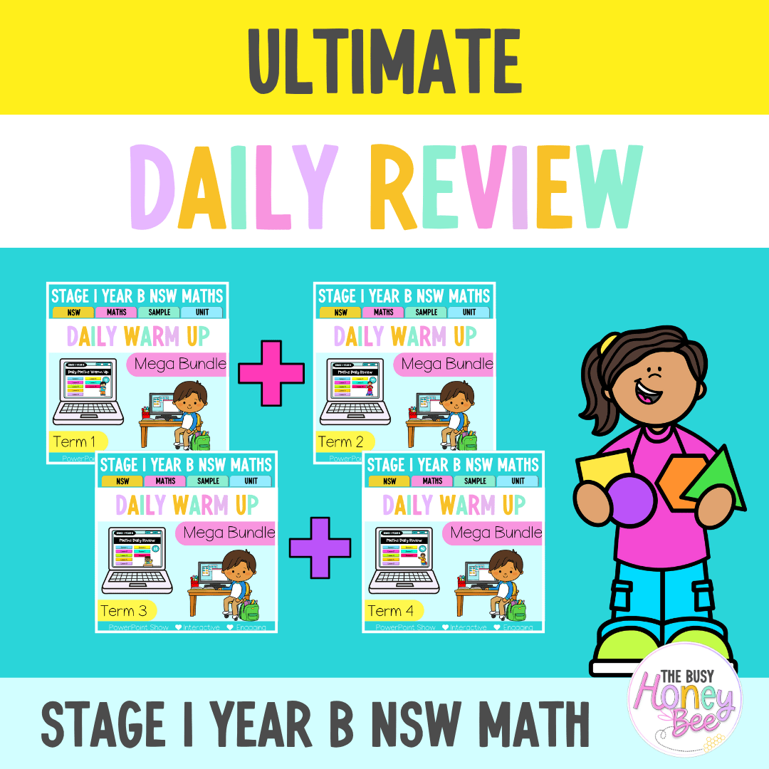 Stage 1 Year B Ultimate Australian | NSW Maths Daily Review | Warm-Up Mega Bundle - Warm Up | Revision