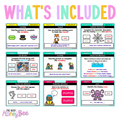 Stage 1 Year B Ultimate English Australian | NSW English Daily Review | Warm-Up Mega Bundle - Warm Up | Revision