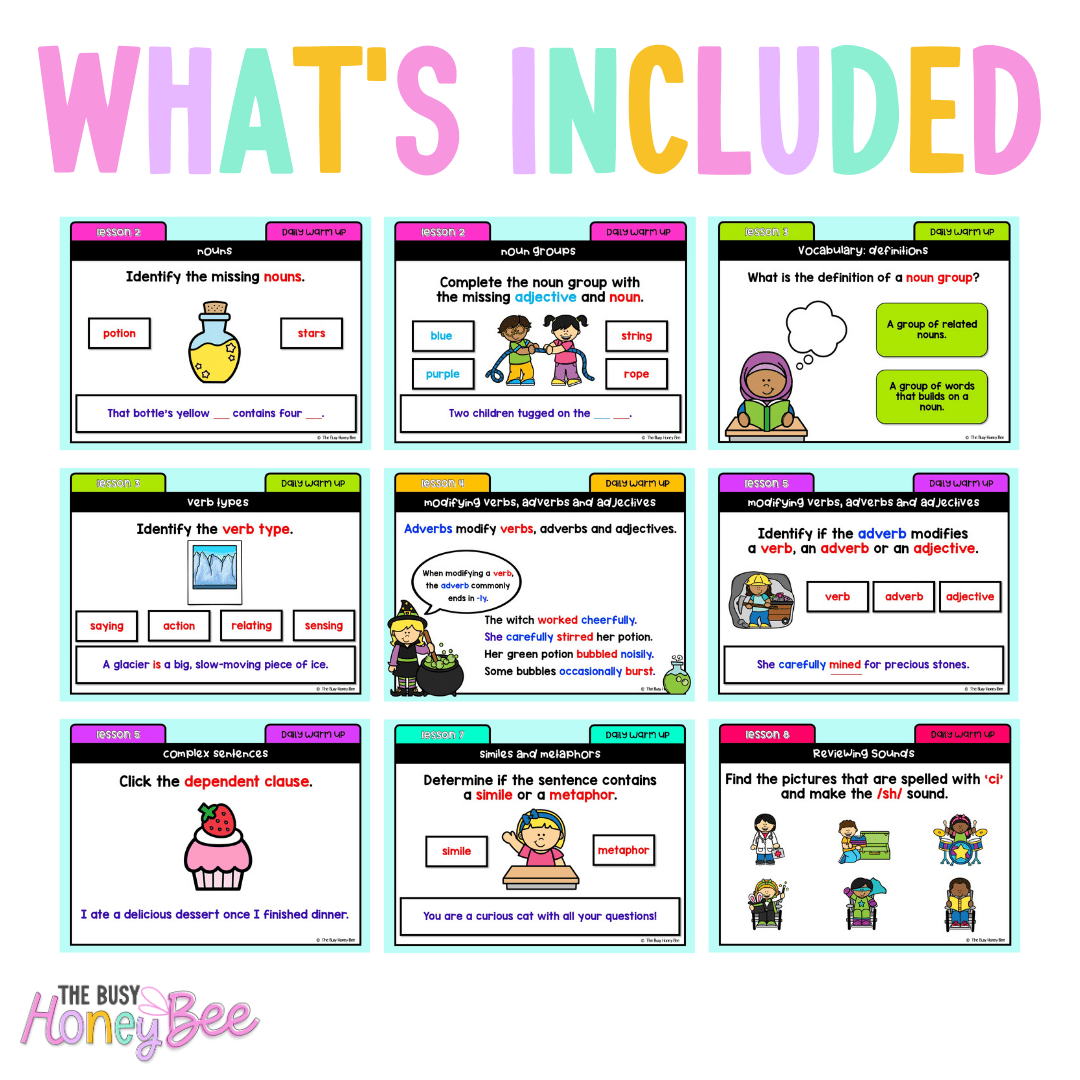 Stage 1 Year B Ultimate English Australian | NSW English Daily Review | Warm-Up Mega Bundle - Warm Up | Revision