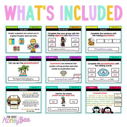 Stage 1 Year B Ultimate English Australian | NSW English Daily Review | Warm-Up Mega Bundle - Warm Up | Revision