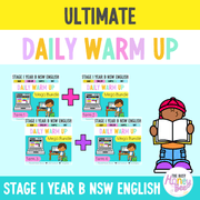 Stage 1 Year B Ultimate English Australian | NSW English Daily Review | Warm-Up Mega Bundle - Warm Up | Revision