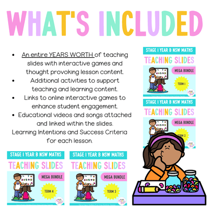 Stage 1 Year B Ultimate Maths Teaching Slides Mega Bundle - Teaching Slides