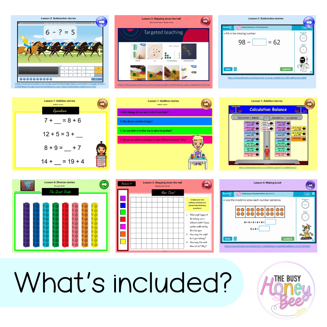 Stage 1 Year B Ultimate Maths Teaching Slides Mega Bundle - Teaching Slides