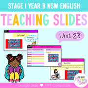 Stage 1 Year B Unit 23 NSW Character English Teaching Slides - Teaching Slides