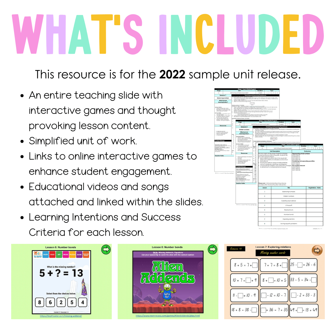 Stage 1 Year B Unit 26 NSW Maths Teaching Slides 2022 - Teaching Slides