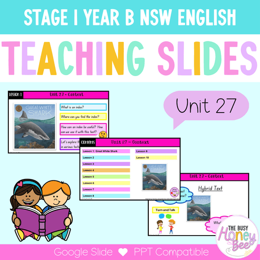 Stage 1 Year B Unit 27 NSW Context English Teaching Slides - Teaching Slides