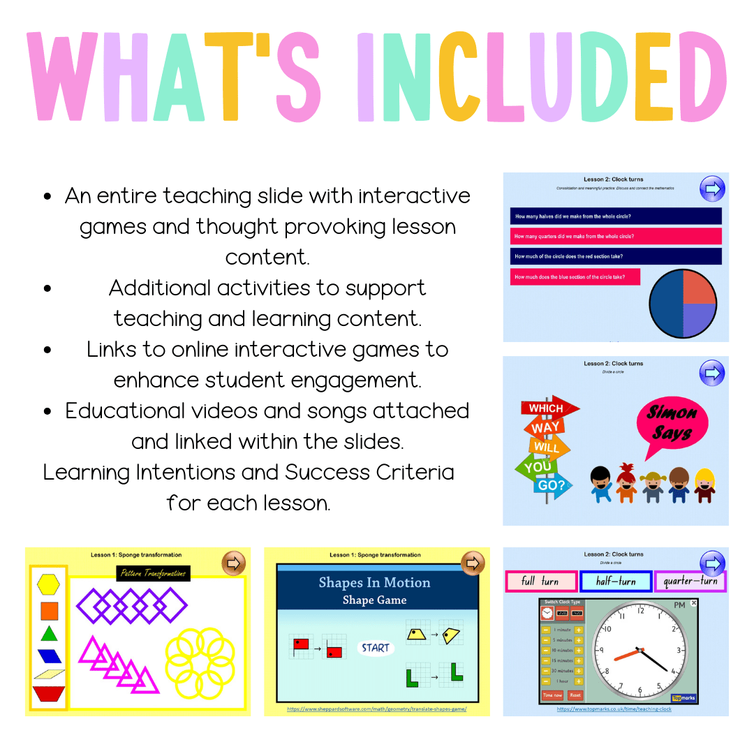 Stage 1 Year B Unit 28 NSW Maths Teaching Slides - Teaching Slides