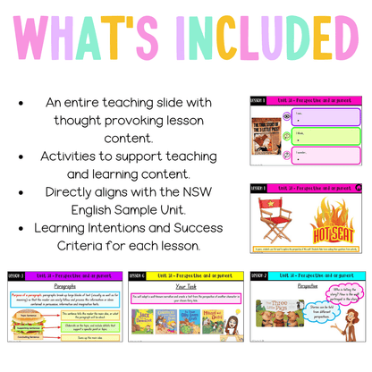 Stage 1 Year B Unit 31 NSW Perspective and Argument English Teaching Slides - Teaching Slides