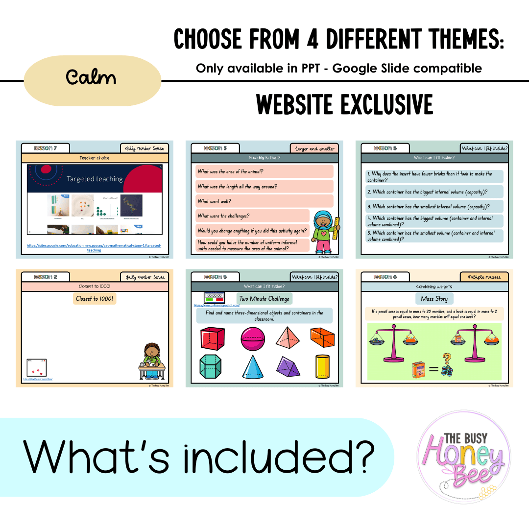 Stage 1 Year B Unit 34 NSW Maths Teaching Slides 2022 - Teaching Slides