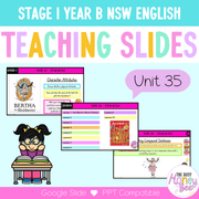 Stage 1 Year B Unit 35 NSW Character English Teaching Slides - Teaching Slides