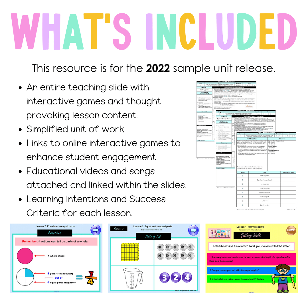 Stage 1 Year B Unit 35 NSW Maths Teaching Slides 2022 - Teaching Slides
