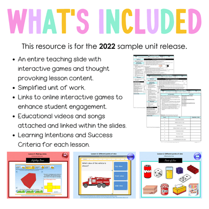 Stage 1 Year B Unit 39 NSW Maths Teaching Slides 2022 - Teaching Slides