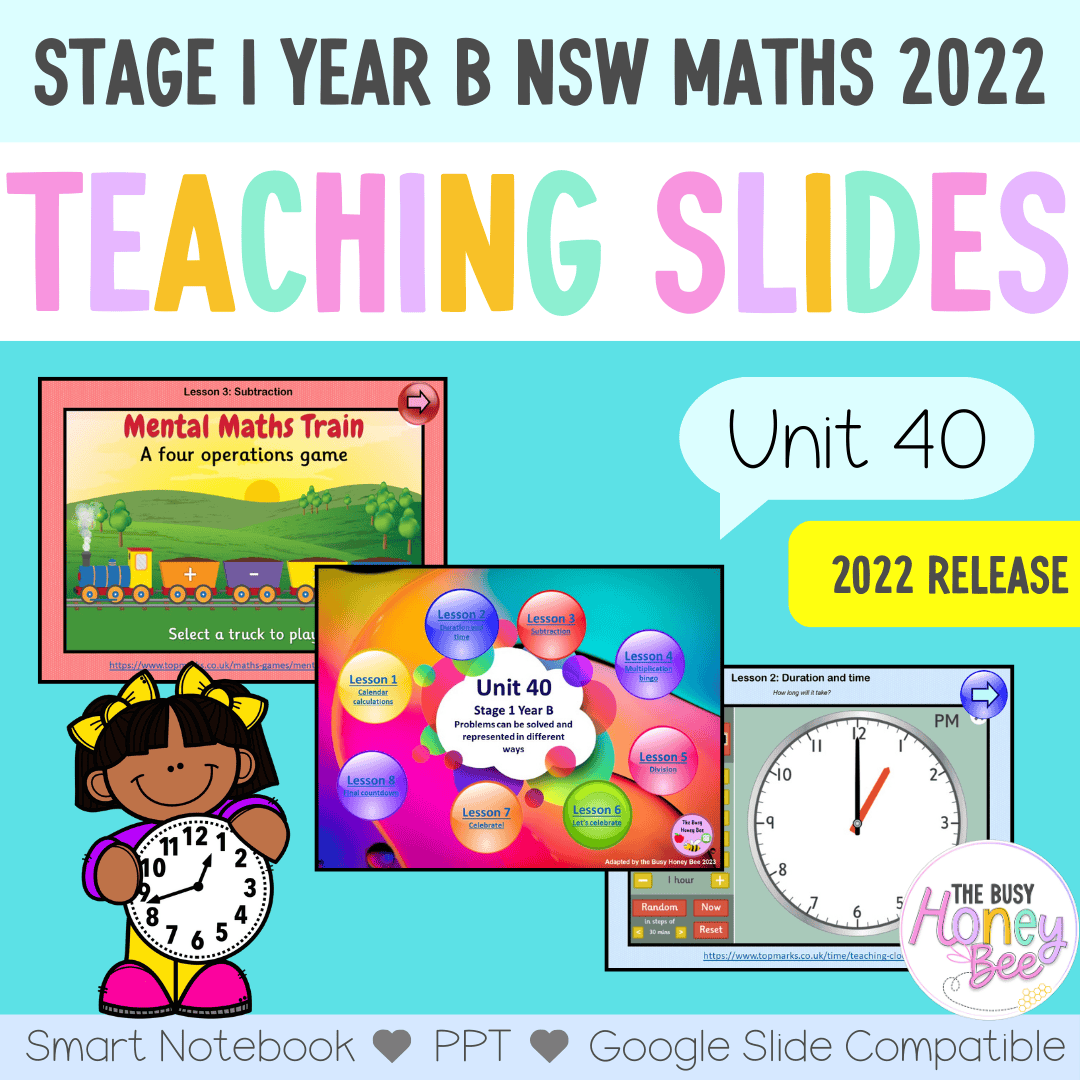 Stage 1 Year B Unit 40 NSW Maths Teaching Slides 2022 - Teaching Slides