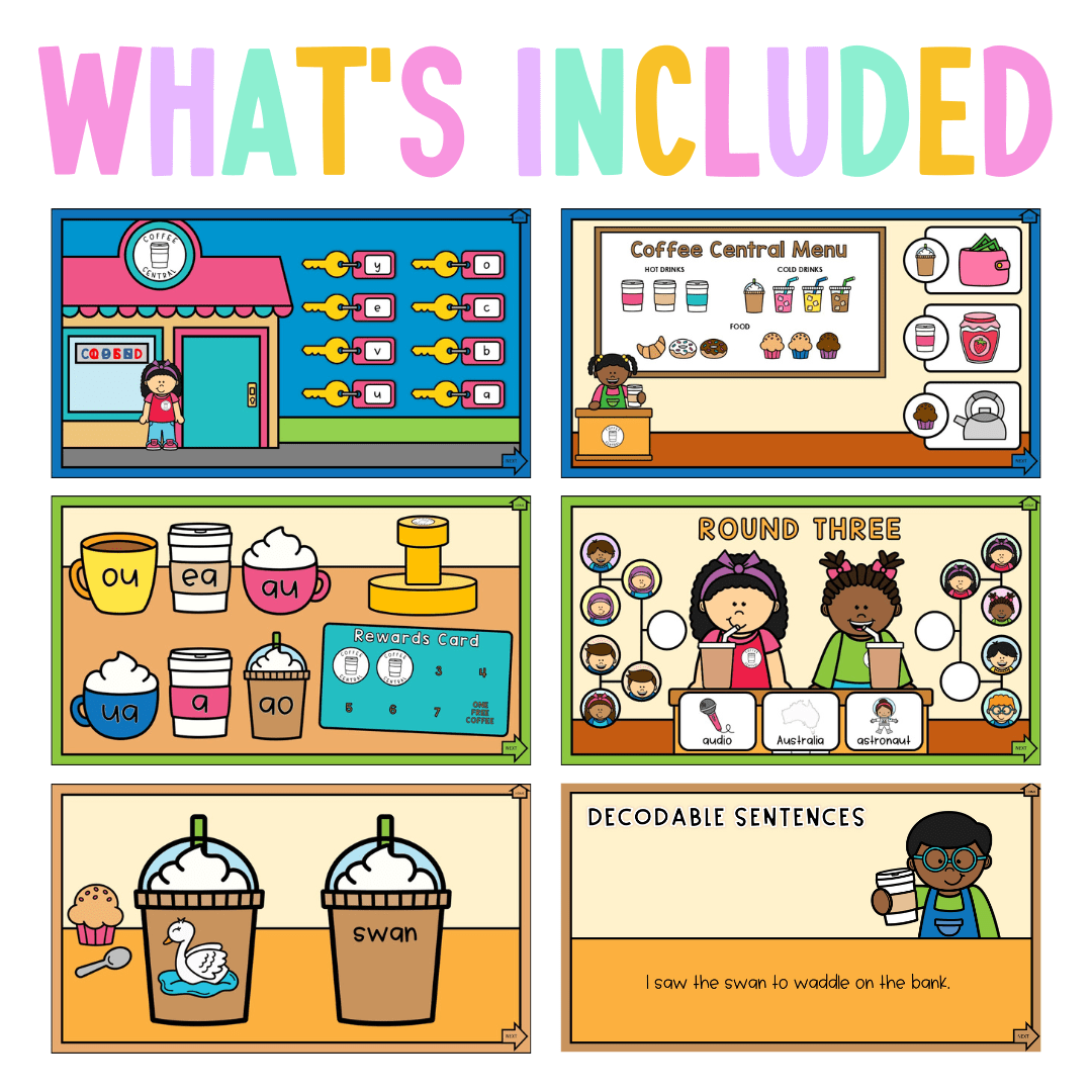 Stage 1 Year B - Year 2 Reading Pod 23 - o, au, a - Teaching Bundle