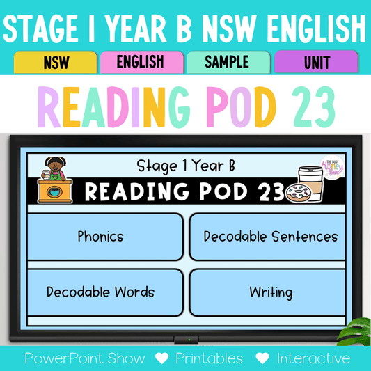 Stage 1 Year B - Year 2 Reading Pod 23 - o, au, a - Teaching Bundle