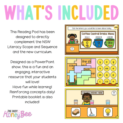 Stage 1 Year B - Year 2 Reading Pod 23 - o, au, a - Teaching Bundle