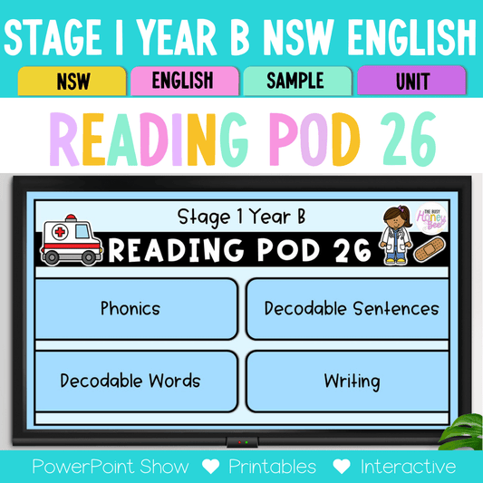 Stage 1 Year B - Year 2 Reading Pod 26 - me, mb, mn - Teaching Bundle