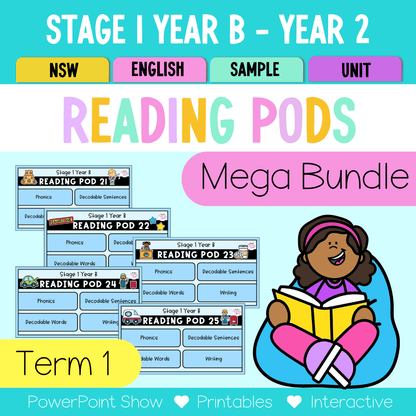 Stage 1 Year B - Year 2 Reading Pod Term 1 Mega Bundle - Teaching Bundle