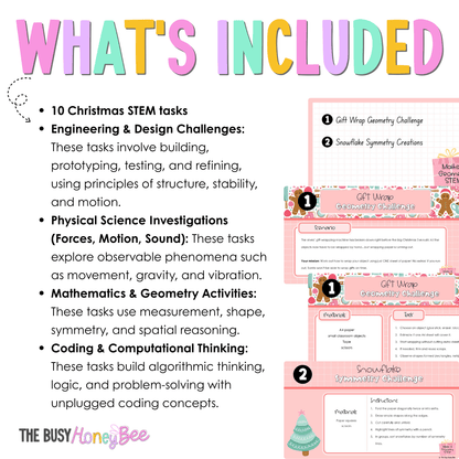 Stage 2 and 3 STEM Activities CHRISTMAS Bundle -