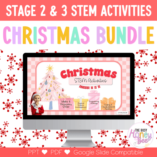 Stage 2 and 3 STEM Activities CHRISTMAS Bundle -