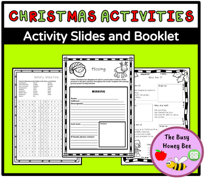 Stage 2 Christmas Activities PowerPoint and Booklet - Activity Pack