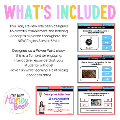 Stage 2 Year A Australian | NSW English Daily Review | Warm-Up Unit 1 Week 1 - Warm Up | Revision