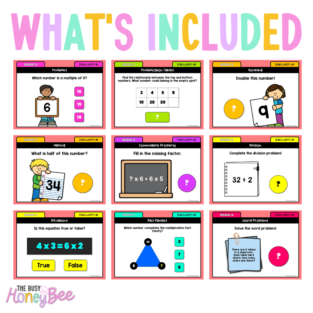 Stage 2 Year A Australian | NSW Math Daily Review | Warm-Up Term 2 Mega Bundle - Warm Up | Revision
