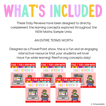 Stage 2 Year A Australian | NSW Math Daily Review | Warm-Up Term 3 Mega Bundle - Warm Up | Revision