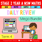 Stage 2 Year A Australian | NSW Math Daily Review | Warm-Up Term 4 Mega Bundle - Warm Up | Revision
