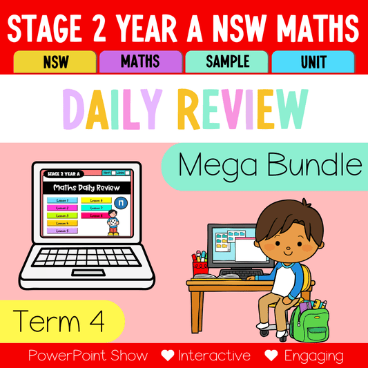 Stage 2 Year A Australian | NSW Math Daily Review | Warm-Up Term 4 Mega Bundle - Warm Up | Revision
