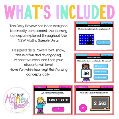 Stage 2 Year A Australian | NSW Math Daily Review | Warm-Up Unit 1 -