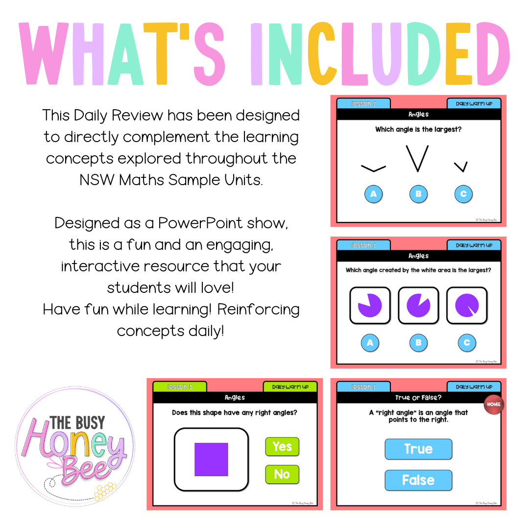 Stage 2 Year A Australian | NSW Math Daily Review | Warm-Up Unit 10 - Warm Up | Revision