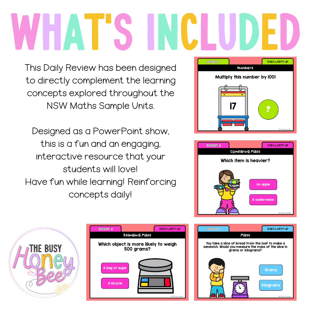 Stage 2 Year A Australian | NSW Math Daily Review | Warm-Up Unit 14 - Warm Up | Revision