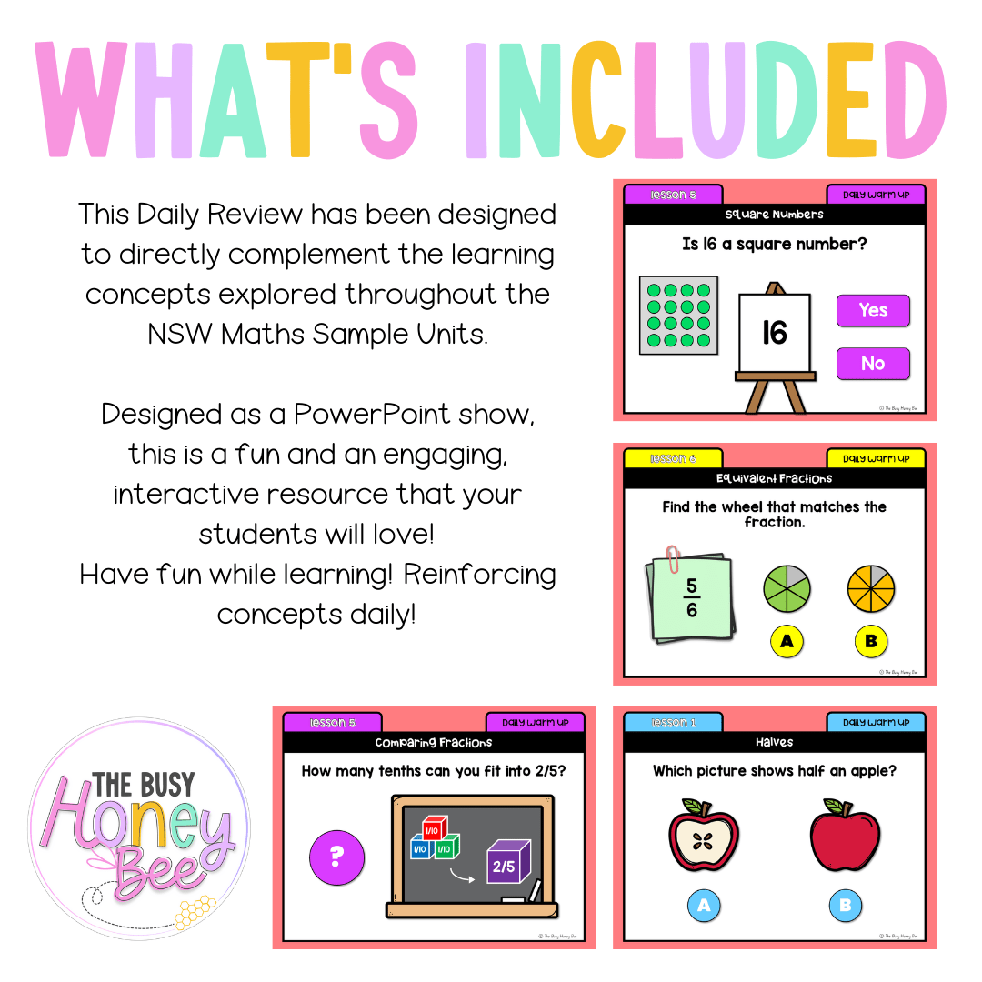 Stage 2 Year A Australian | NSW Math Daily Review | Warm-Up Unit 16 - Warm Up | Revision